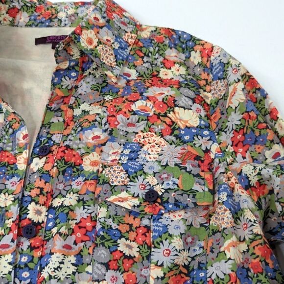 Liberty Art Button Down Mini Dress - Picture 2 of 6